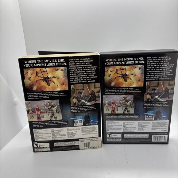 Star Wars Galaxies Starter Kit PC CD-ROM Video Game Complete CIB with Slipcover - Picture 4 of 11
